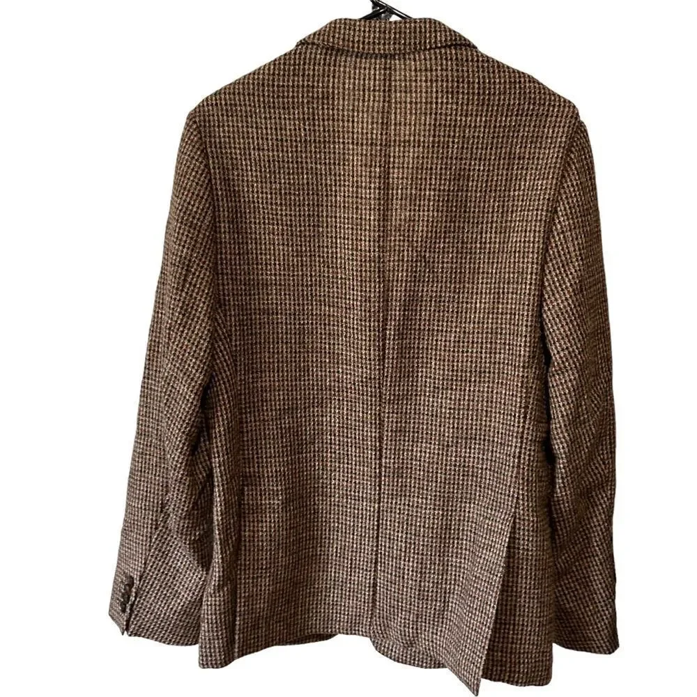 Officine Generale Men's Houndstooth 375 Wool Sport Coat Blazer Revolve